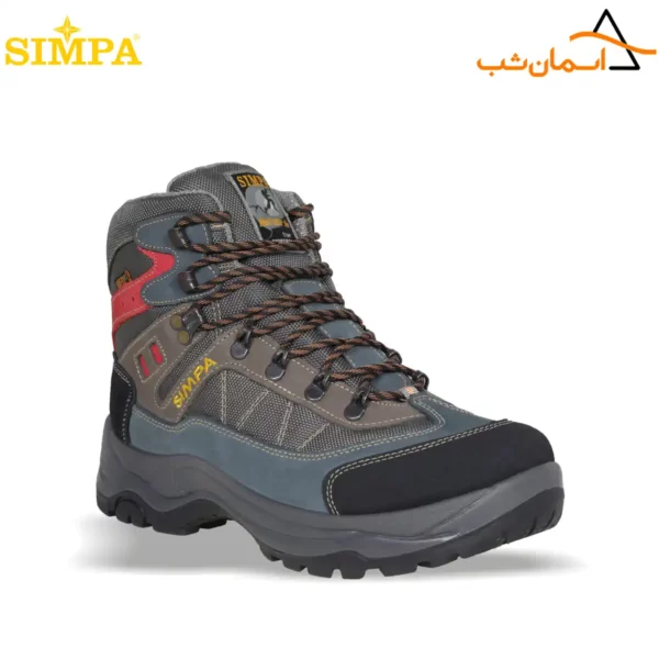 کفش کوهنوردی ایرانی سیمپا مدل دنا طوسی قرمز