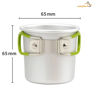 لیوان کوهنوردی آلومینیومی حجم 150 میلی لیتر